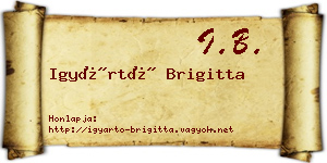 Igyártó Brigitta névjegykártya