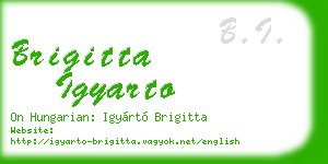 brigitta igyarto business card