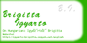brigitta igyarto business card